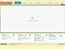 Tablet Screenshot of fimaksan.com